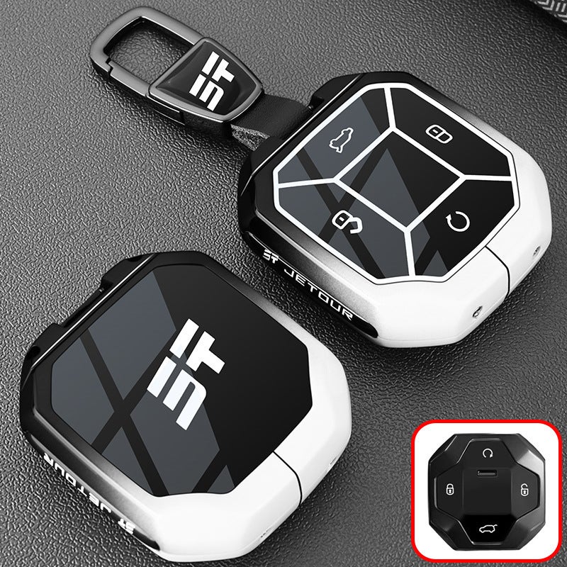 Suitable For Jietu Shanhai T2 Key Cover Cmd Shanye Version 25 Shanhai T1 Metal Car Bag Buckle Shell - Image 1